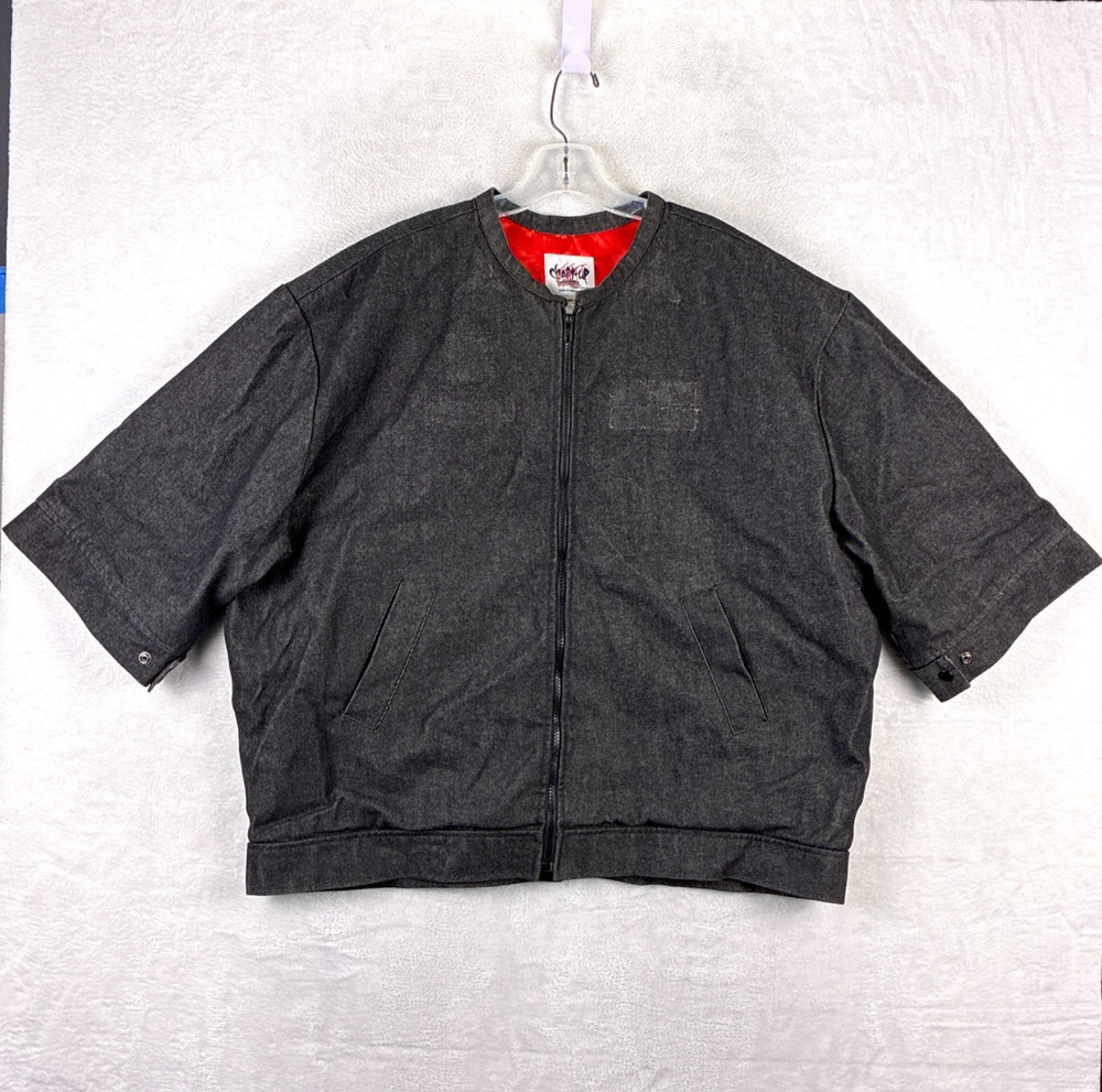 Chopt Up Industries Jacket Men 3X Black 3/4 Motorcycle Biker Sons Of Anarchy USA